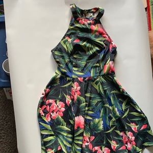 Hollister Xs women’s floral black dress